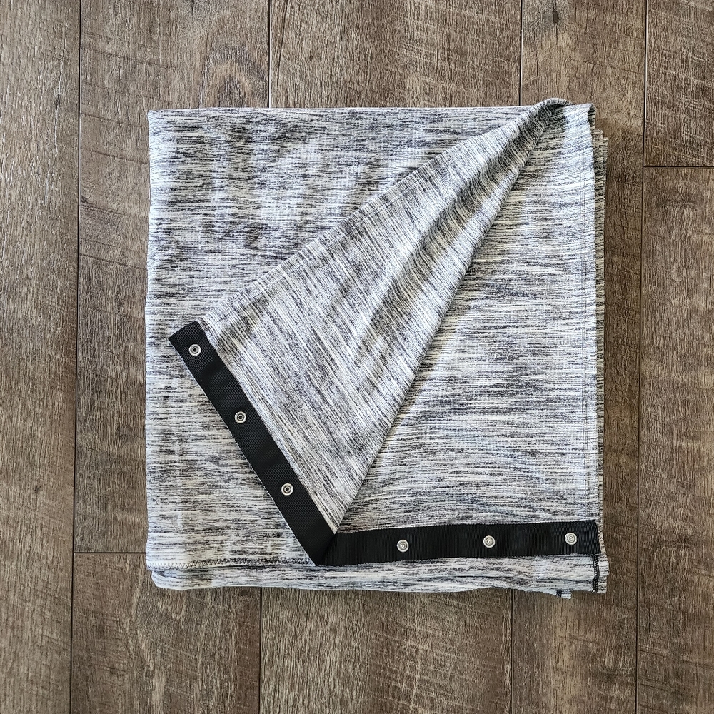 EUC lululemon Vinyasa Scarf Space Dye Camo Seal Grey Deep Coal